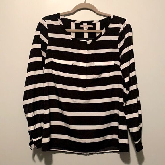 Navy Striped Blouse  - Picture 1 of 7